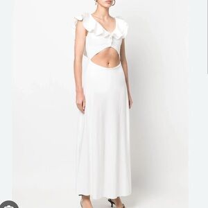 MAYGEL CORONEL Salerno Cut-Out Jersey Midi Dress